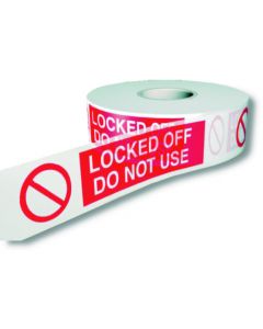 Locked Off Barrier Tape