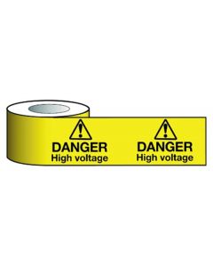  Barrier Warning Tape 75mmx100m Danger High Voltage 