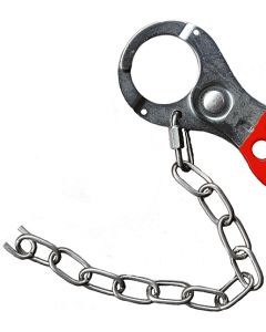  Lockout hasp with 610mm (24 inches) zinc plated chain 