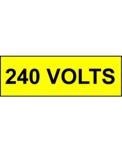  Voltage Labels (Pack 10) 30x90mm 240 Volts 