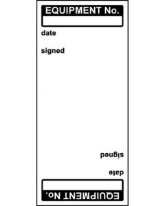 Write on Cable Marking Labels - Equipment No