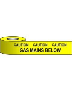 Underground Warning Tapes - Gas Mains Below