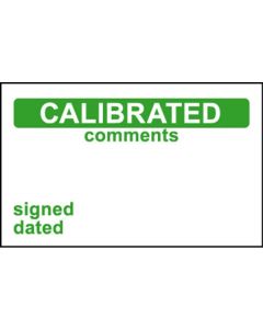  Elec Inspec Labels 25x40mm S/A vinyl Roll 250 Calibrated 
