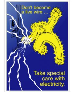Electricity Safety Posters - 'Take special care with electricity'
