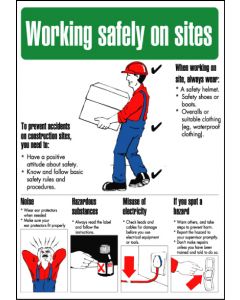 General Awareness Safety Posters - 'Working Safely on Site'