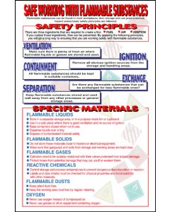General Awareness Safety Posters - 'Safe Working With Flammable Substances'