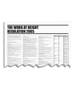  Work @ Height Regulations Wallchart 