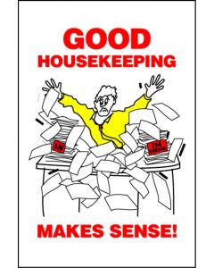 Housekeeping Posters - 'Good Housekeeping Makes Sense'