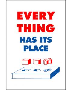 Housekeeping Posters - 'Everything Has Its Place'