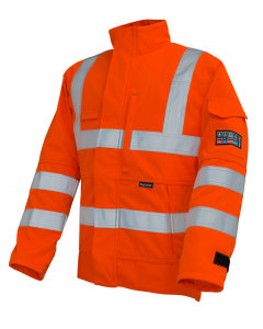 Arc Flash High Viz Dark Orange Jacket 9.8cal/cm2