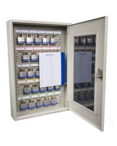 Padlock view cabinet to hold 25 padlocks - Key locking