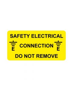 Safety Electrical connection, Do not Remove Label