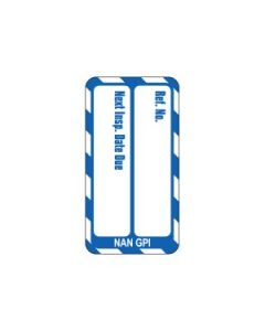  Nanotag Insert - Blue - Next Inspection - Pack of 10 
