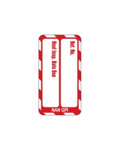  Nanotag Insert - Red - Next Inspection - Pack of 10 