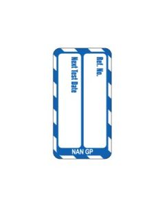  Nanotag Insert - Blue - Test Due - Pack of 10 