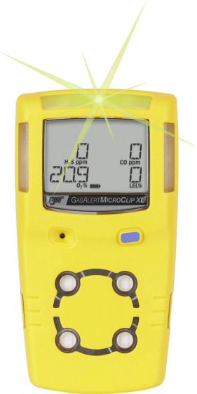 GasAlert Micro XL - 4 gas LEL%, O2, H2S, CO - Yellow