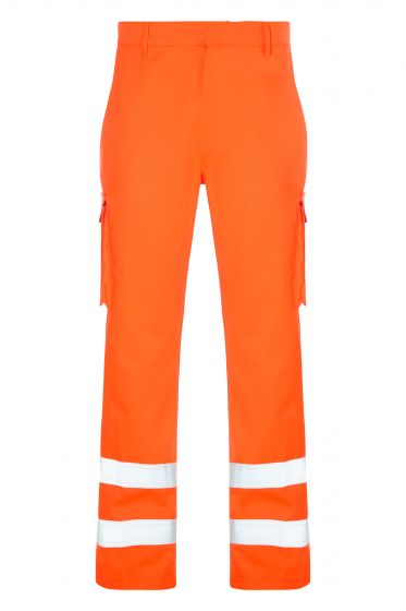 High vis orange arc flash trousers