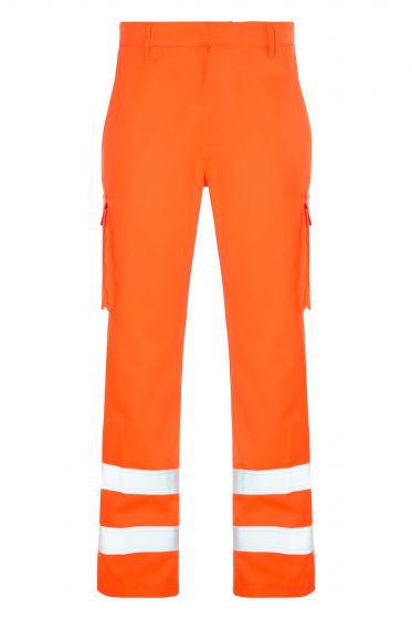 High vis orange arc flash trousers