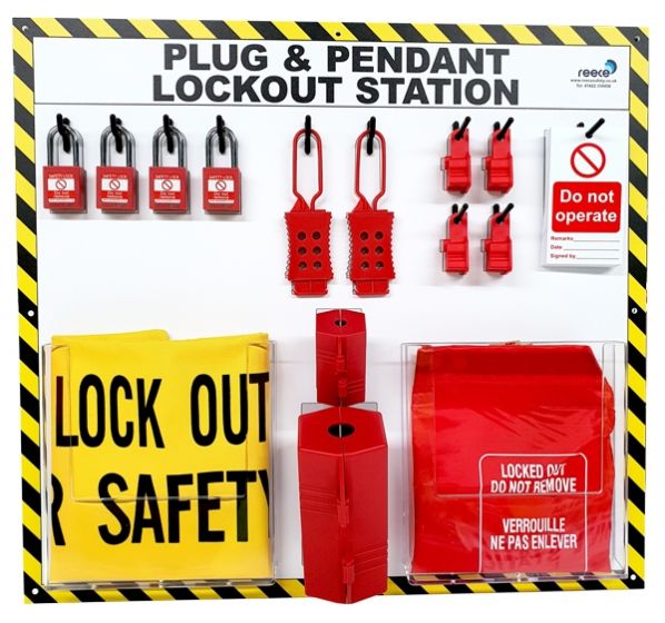 Plug and Pendant Lockout Station with full contents