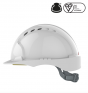 EvoGuard C2 Visor + EVO2 vented Safety Helmet Combined-White