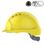 EvoGuard C2 Visor + EVO2 vented Safety Helmet Combined-Yellow