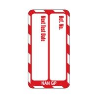  Nanotag Insert - Red - Test Due - Pack of 10 