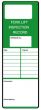 Fork Lift Inspection Record Safety message/maintenance tag