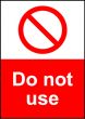  Size A7 Do not use 