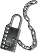  Stainless steel lockout hasp with 610mm (24 inches) s/s chain 
