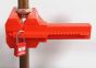 Ball Valve Lockout fits valve size 50mm to 200mm RED