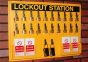 20 brass padlock Lockout Station (station only)