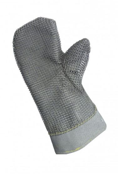 EDC ALUTHERM®  Mitten chainmail covered 40cm long gloves (Pr)