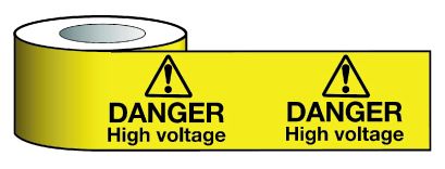  Barrier Warning Tape 150mmx100m Danger High Voltage 