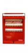  Steel Wall mounted or Portable Group Lockout Box - 24 hook. Colour Red. 