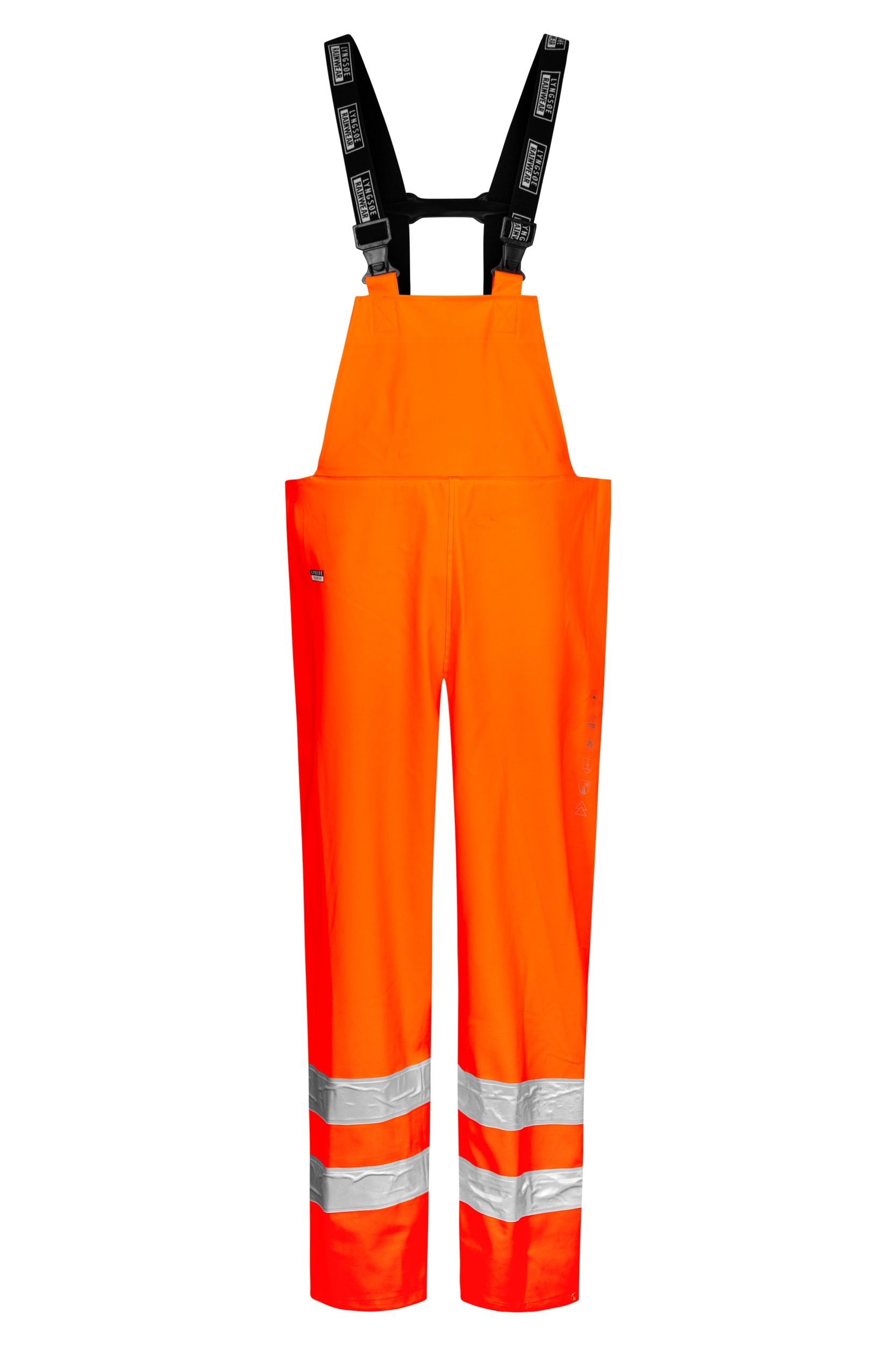 High Viz Arc Flash Orange Waterproof Salopettes - Main Image