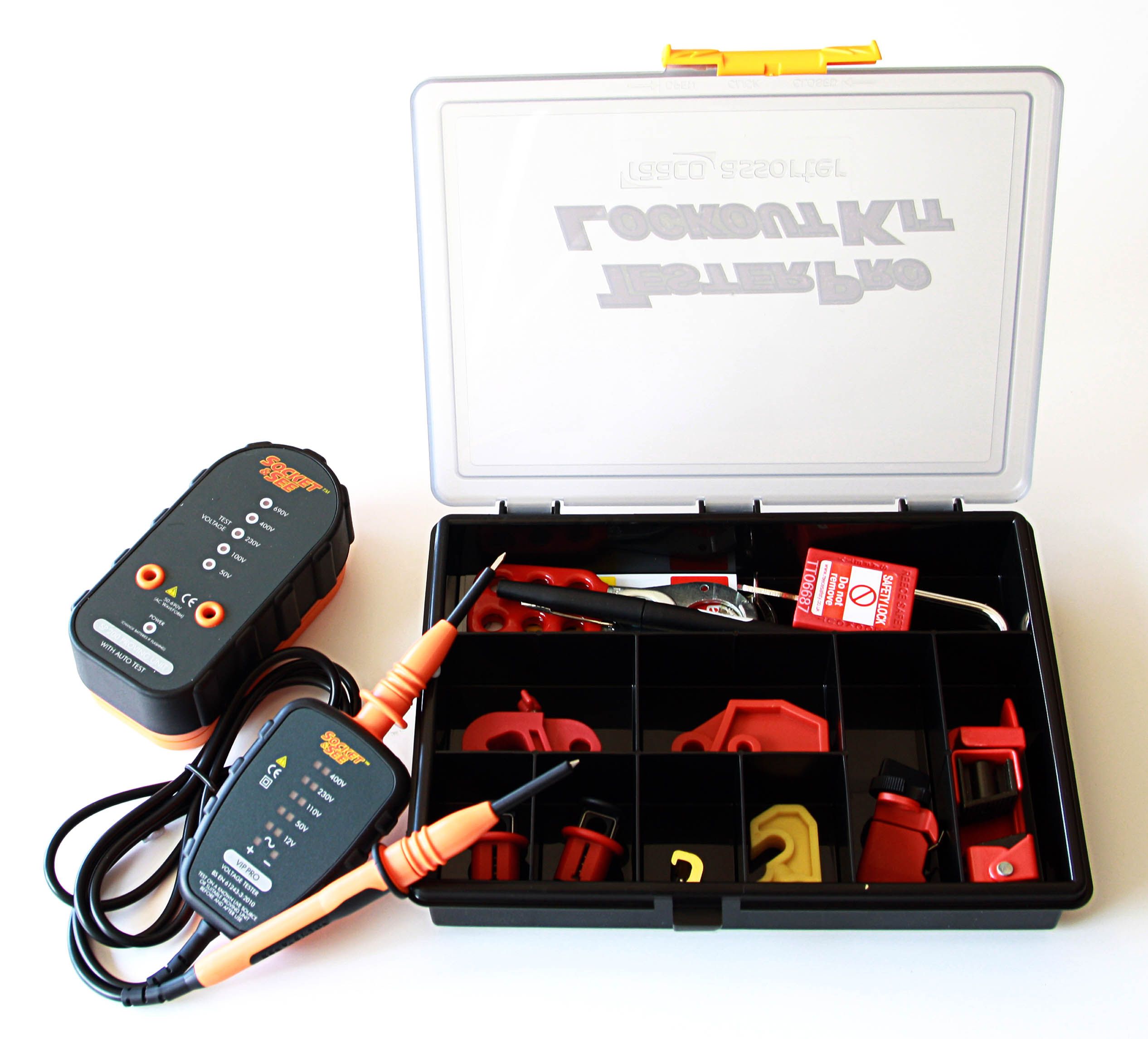 Socket and See Voltage Tester Proving Unit Lockout kit Reece