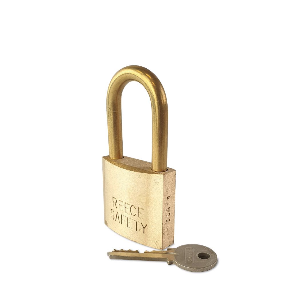 Brass 51mm body Safety Padlock Reece Safety