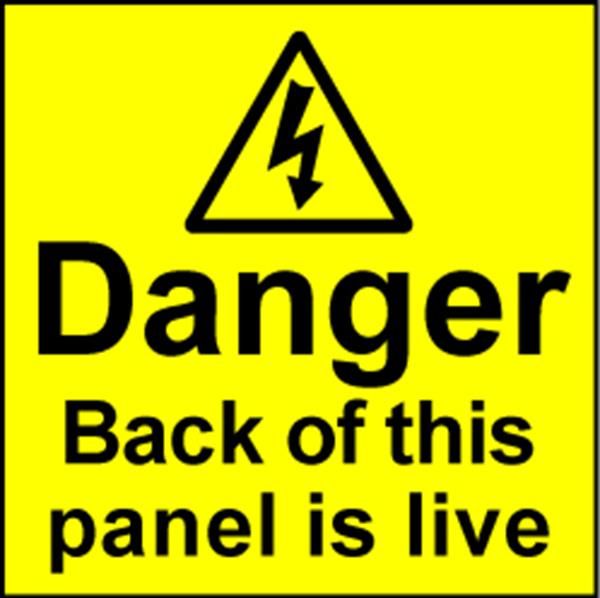 Electrical Safety Labels Live Panel Reece Safety