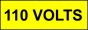  Voltage Labels (Pack 10) 30x90mm 110 Volts 