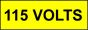  Voltage Labels (Pack 10) 40x120mm 115 Volts 