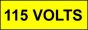  Voltage Labels (Pack 10) 20x60mm 115 Volts 