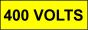  Voltage Labels (Pack 10) 40x120mm 400 Volts 