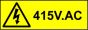 Electrical Safety Labels - 415V AC