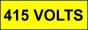  Voltage Labels (Pack 10) 20X60 415mm Volts 