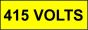  Voltage Labels (Pack 10) 20X60 415mm Volts 