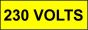  Voltage Labels (Pack 10) 20X60mm 230 Volts 