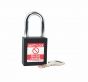  BLACK Steel Shackle safety padlock keyed differently