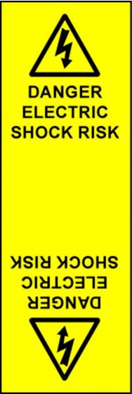 Electrical Cable Marking Labels - Electric Shock Risk