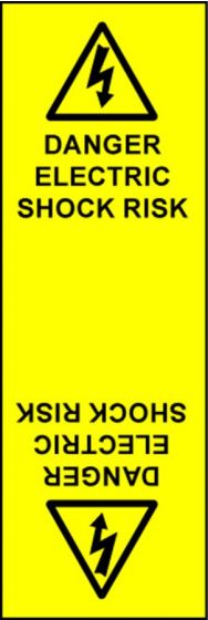 Electrical Cable Marking Labels - Electric Shock Risk