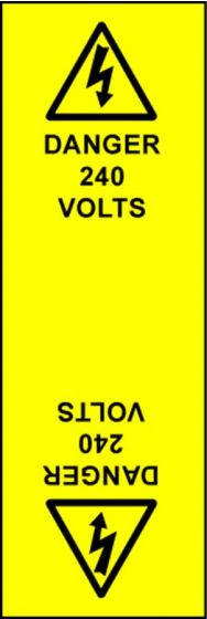 Electrical Cable Marking Labels - 240Volts